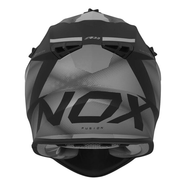 Casque cross Nox N633 Fusion noir mat/titanium – Image 3