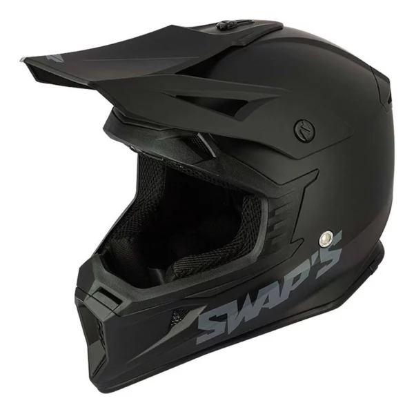 Casque cross Swaps Blur S818 noir mat