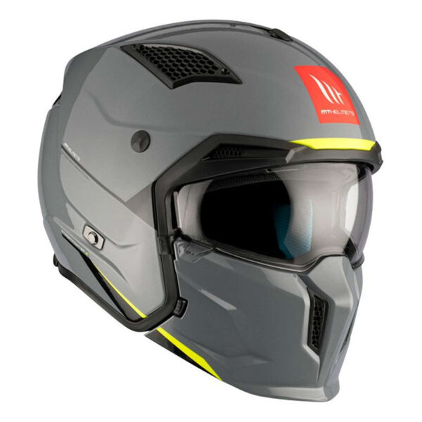 Casque transformable MT Helmets Streetfighter SV uni argent – Image 2