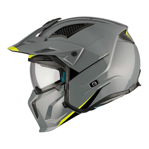Casque transformable MT Helmets Streetfighter SV uni argent – Image 5