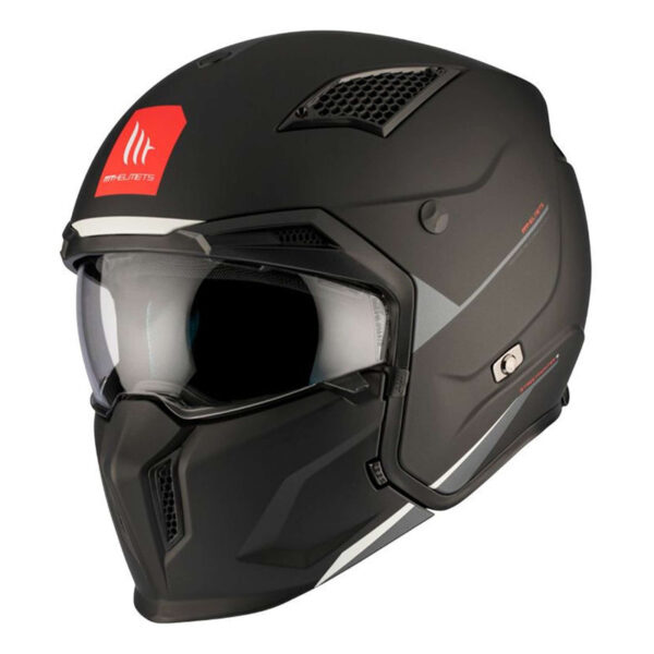 Casque transformable MT Helmets Streetfighter SV uni noir mat – Image 3