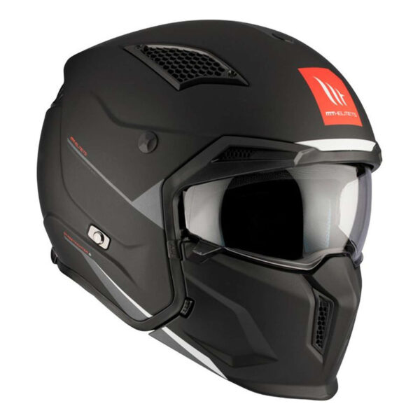 Casque transformable MT Helmets Streetfighter SV uni noir mat – Image 5
