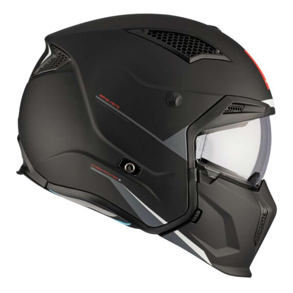 Casque transformable MT Helmets Streetfighter SV uni noir mat – Image 6