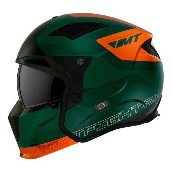 Casque transformable MT Helmets Streetfighter SV Totem C6 vert/orange mat – Image 2