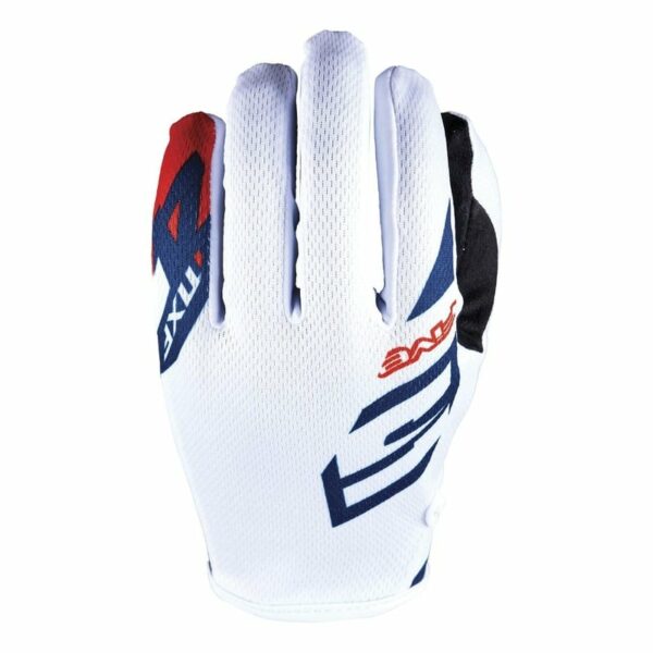 Gants cross Five MXF4 Scrub blanc/rouge