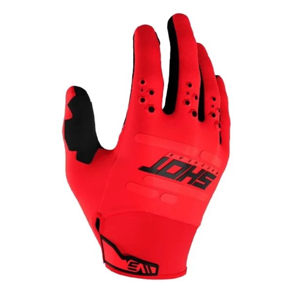 Gants moto Shot Vision rouge
